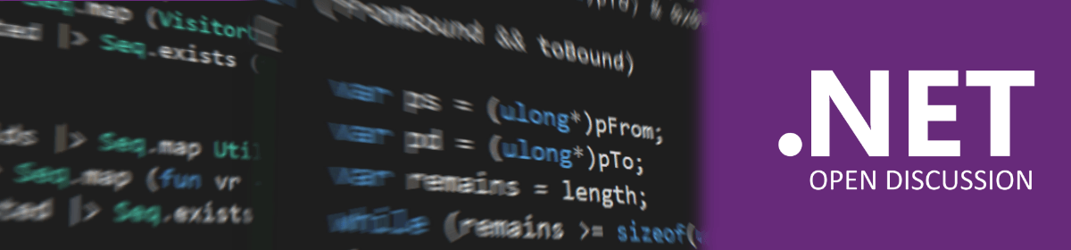 Open discussion for .NET