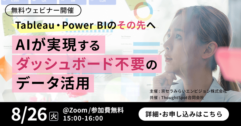 【無料オンライン】Tableau・Power BIの“その先”へ―AIが実現する、“ダッシュボード不要”のデータ活用