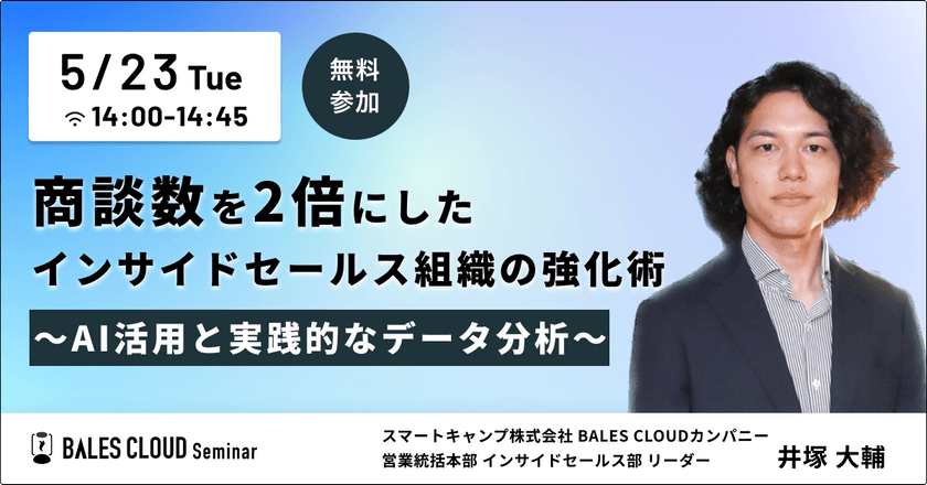 商談数を2倍にしたインサイドセールス組織の強化術 〜AI活用と実践的なデータ分析〜