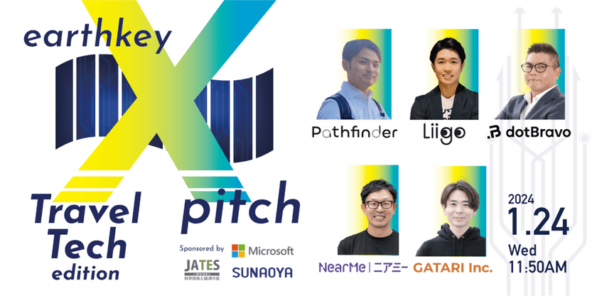 領域特化型スタートアップピッチイベント【earthkey X pitch】-Travel Tech編-