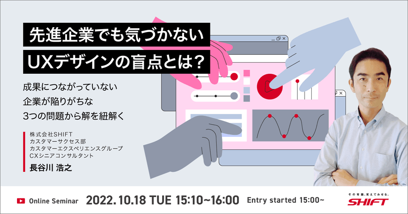 先進企業でも気づかないUXデザインの盲点とは？～成果につながっていない企業が陥りがちな3つの問題から解を紐解く～