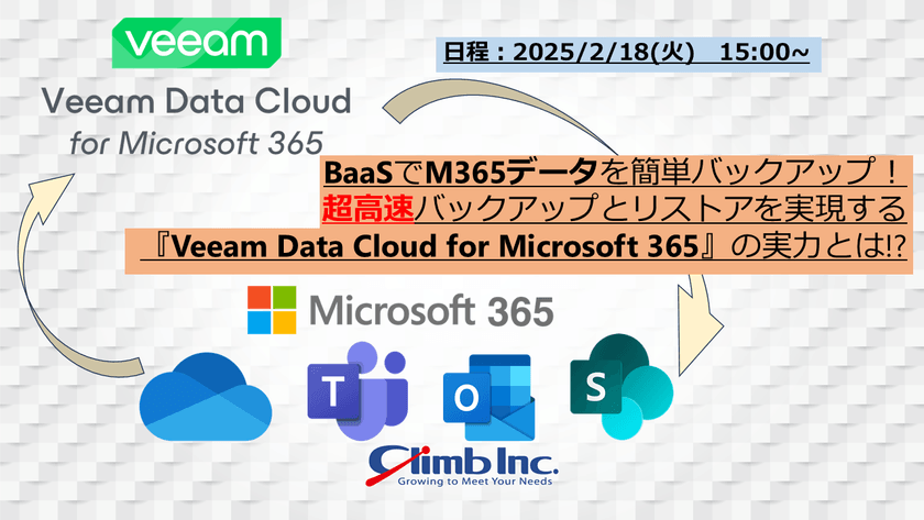 BaaSでM365データを簡単バックアップ！ 超高速バックアップとリストアを実現する『Veeam Data Cloud for Microsoft 365』の実力とは!?