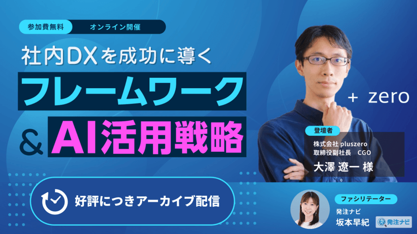 【アーカイブ配信】社内DXを成功に導くフレームワークとAI活用戦略
