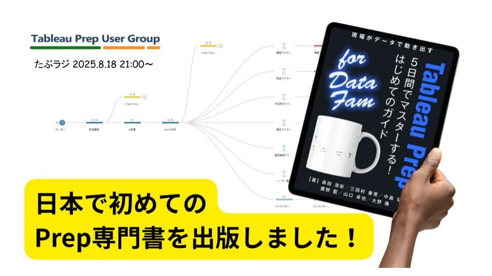 Tableau Prep専門書出版記念！～制作秘話を伺います～【Tableauラジオ＃93】