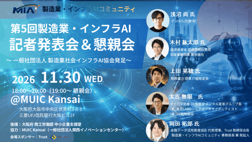 【MIAI】第5回製造業・インフラAI勉強会＆Meetup