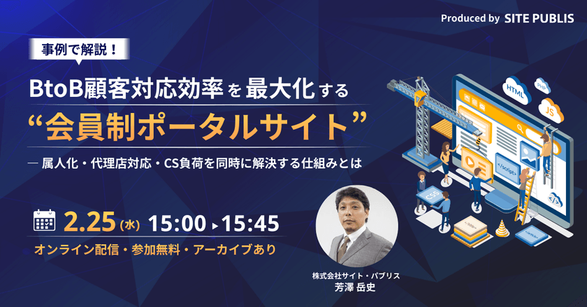 事例で解説！BtoB顧客対応効率を最大化する“会員制ポータルサイト”   ― 属人化・代理店対応・CS負荷を同時に解決する仕組みとは