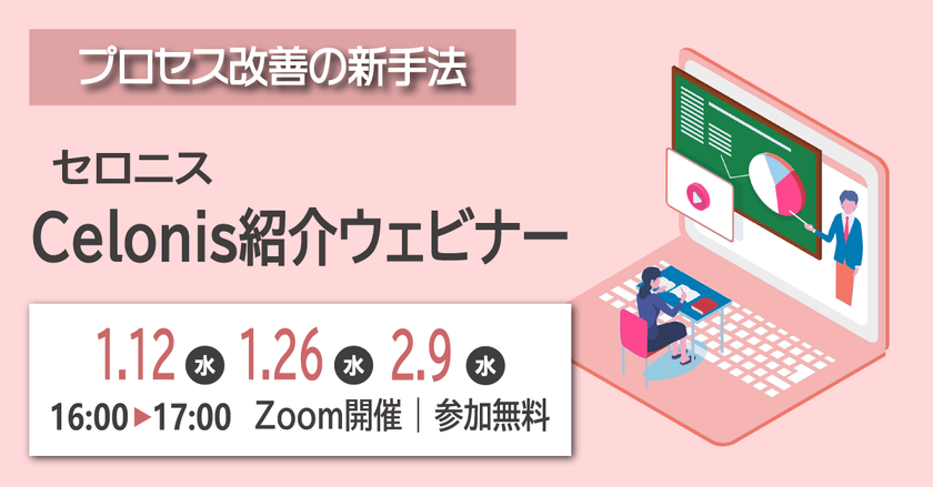 1/12（水）Celonis（セロニス）ウェビナー｜DXと業務改善の新手法とは？