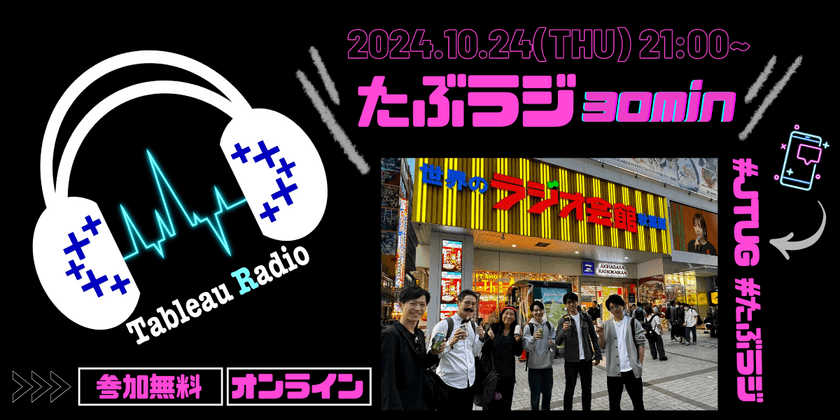 【Tableauラジオ＃81】～たぶラジ30min〜