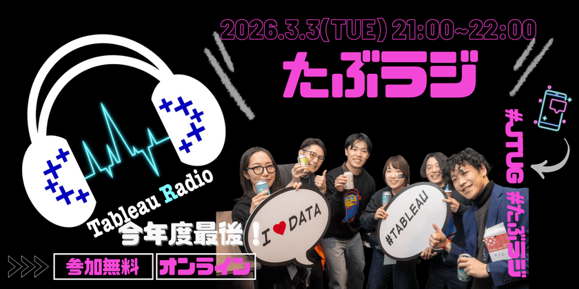 たぶラジ 〜2025年度振り返り！全員集合だ！〜【Tableauラジオ＃104】
