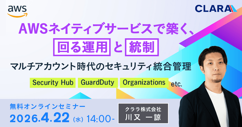 AWSネイティブサービスで築く、回る運用と統制～マルチアカウント時代のセキュリティ統合管理～