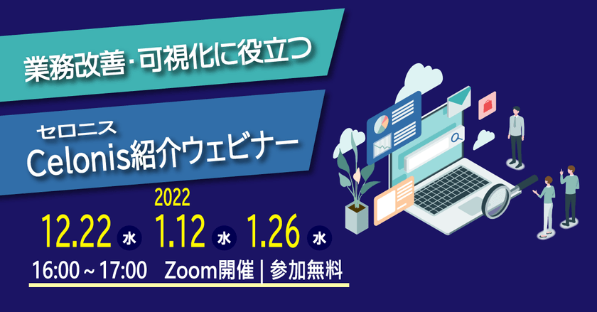 12/22（水）Celonis（セロニス）ウェビナー｜DXと業務改善の新手法とは？