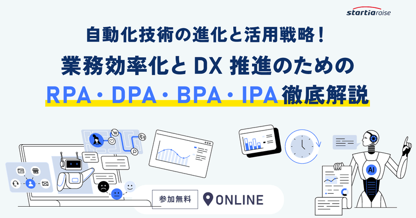 自動化技術の進化と活用戦略！ 業務効率化とDX推進のためのRPA・DPA・BPA・IPA徹底解説