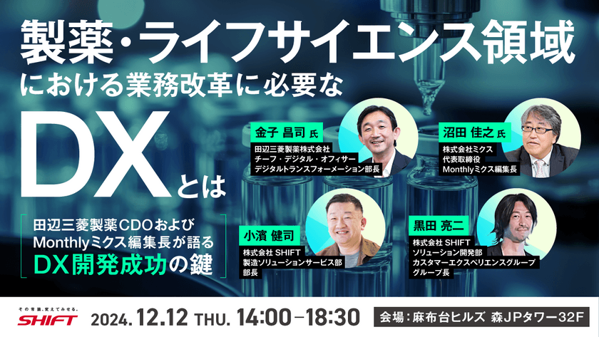 製薬・ライフサイエンス領域における業務改革に必要なDXとは～田辺三菱製薬CDOおよびMonthlyミクス編集長が語る DX開発成功の鍵～