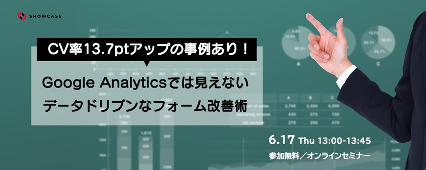 CV率13.7ptアップの事例あり！ Google Analyticsでは見えないデータドリブンなフォーム改善術