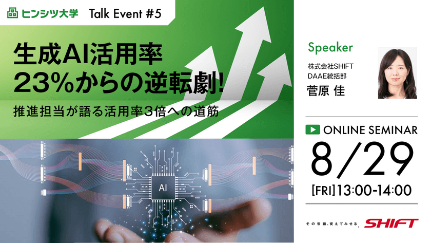 生成AI活用率23％からの逆転劇！ 推進担当が語る活用率3倍への道筋