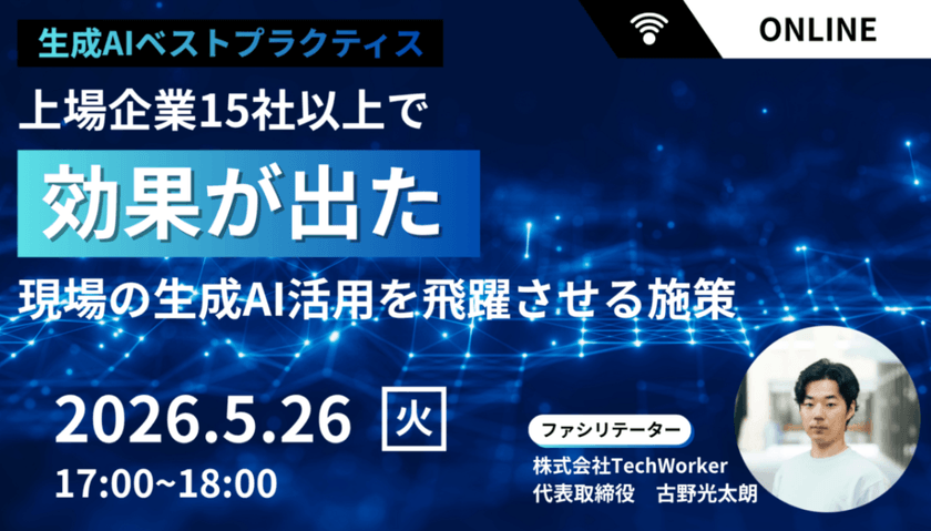 【生成AIベストプラクティス公開】上場企業15社以上で現場活用率が改善!生成AIの利活用が促進する施策