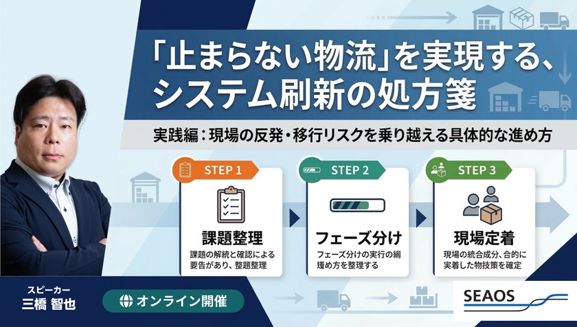 止められない業務を守る、物流システム刷新とリスク最小化の勘所（実践編） ― 実際の刷新プロジェクトを例に、失敗を避ける進め方と実践知を解説 ―