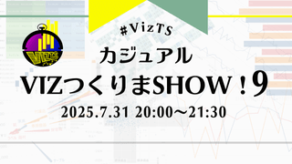 第9回【初心者歓迎！】カジュアルVizつくりまShow！