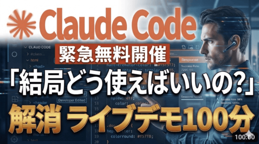 Claude Code「結局どう使えばいいの？」解消ライブデモ100分