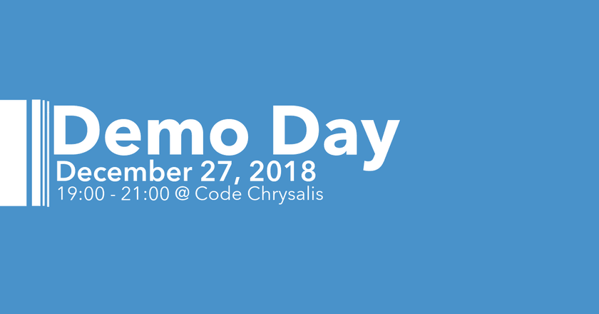 Demo Day - Code Chrysalis Coding Bootcamp - 6 Students, 12 Weeks - Open to All