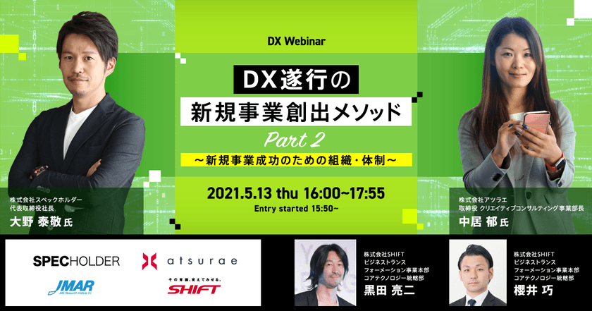 DX遂行の新規事業創出メソッド Part2 ～ 新規事業成功のための組織・体制～