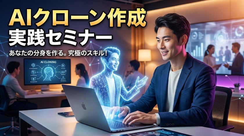 【無料オンラインセミナー】AIクローンの作り方