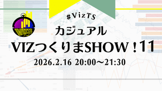 第11回【初心者歓迎！】カジュアルVizつくりまShow！