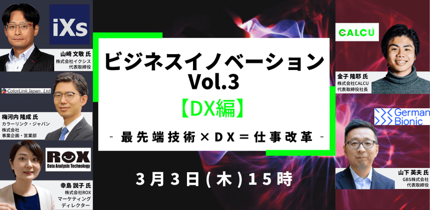 ビジネスイノベーションVol.3【DX編】‐最先端技術×DX＝仕事改革‐