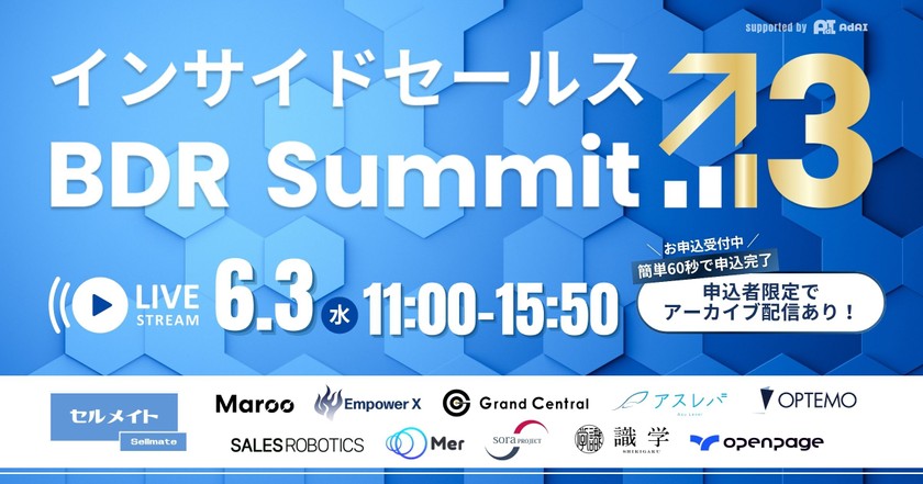 BDR Summit 2026 Vol.3〜再現性のあるBDRを実現した企業の事例大全〜
