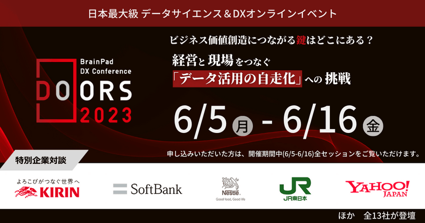 DOORSカンファレンス2023｜日本最大級 DXイベント