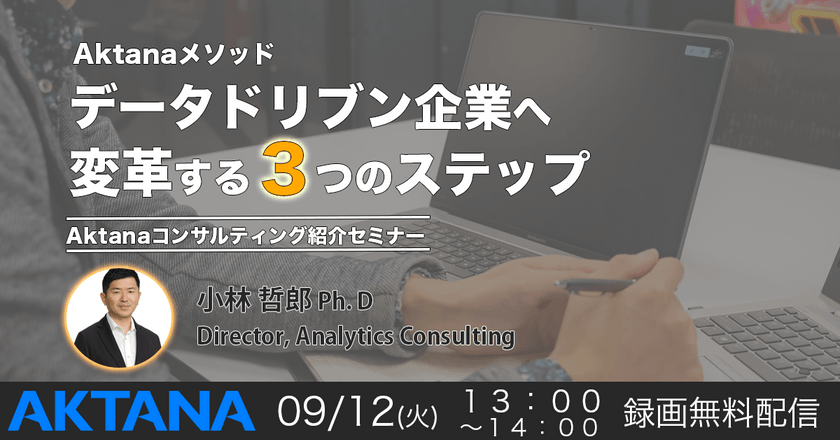 Aktanaメソッド：データドリブン企業へ変革する3ステップ