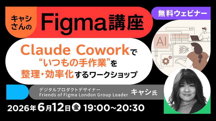 キャシさんのFigma講座 Claude Coworkで“いつもの手作業”を整理・効率化するワークショップ
