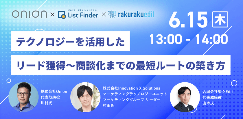 テクノロジーを活用したリード獲得から商談化までの最短ルートの築き方 〜SEO×アプローチタイミング把握×リードの情報充実化で、”商談につなげる”アプローチを実現〜