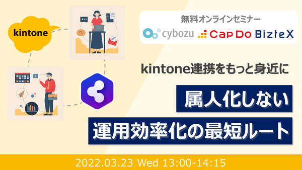 kintone連携をもっと身近に 属人化しない運用効率化の最短ルート