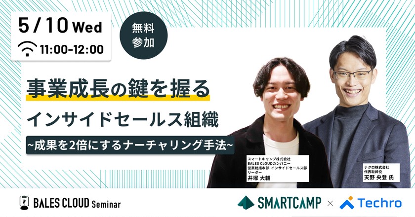 事業成長の鍵を握るインサイドセールス組織 ～成果を2倍にするナーチャリング手法～