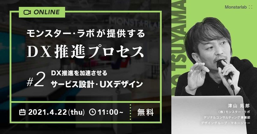 DX推進を加速させるサービス設計・UXデザイン〈モンスター・ラボが提供するDX推進プロセス STEP②〉