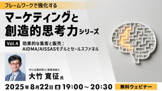 フレームワークで強化する マーケティングと創造的思考力シリーズVol.４ 効果的な集客と販売：AIDMA/AISSASモデルとセールスファネル