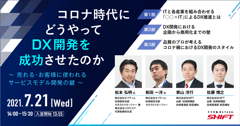 コロナ時代にどうやってDX開発を成功させたのか ～売れる・お客様に使われるサービスモデル開発の鍵～