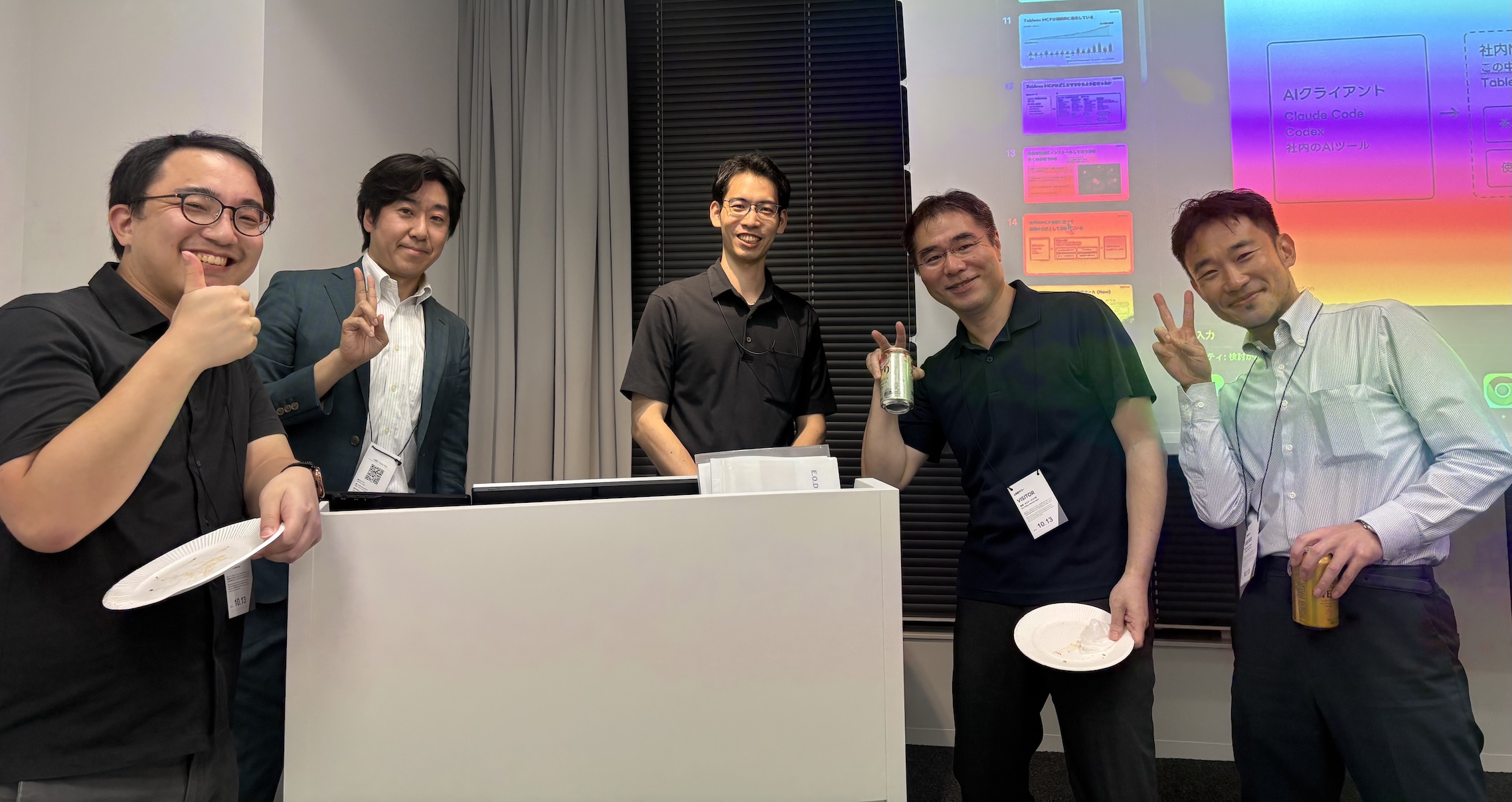懇親会中 ask speaker